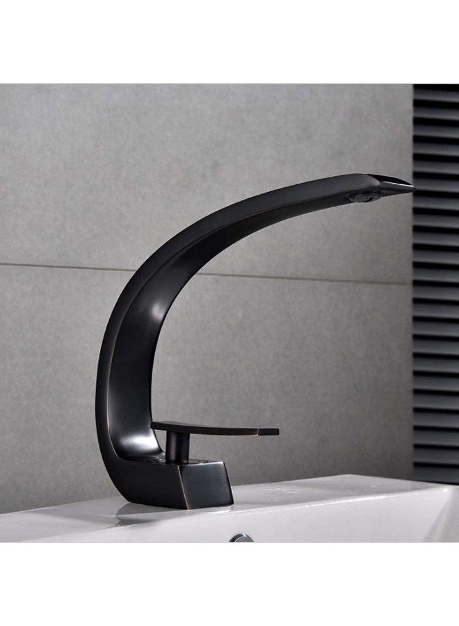 واي دي صنبور مطبخ عصري بمقبض واحد وفوهة عالية مقوسة، يُثبت على حوض المطبخ، يتميز بتدفق مياه سلس، مصنوع من معدن متين، سهل التحكم، مناسب للمطبخ المنزلي - Image 4